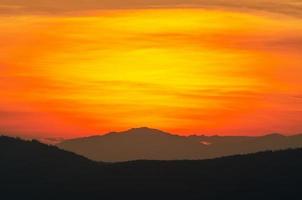 beau ciel après le coucher du soleil photo