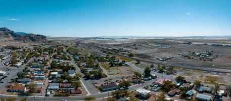 west wendover nevada surplombant les salines de bonneville photo