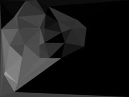 motif polygonal noir et blanc abstrait géométrique mosaïque triangulaire, parfait pour, mobile, application, publicité, médias sociaux photo