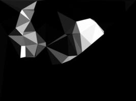 motif polygonal noir et blanc abstrait géométrique mosaïque triangulaire, parfait pour, mobile, application, publicité, médias sociaux photo