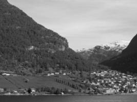 flam et l'aurlandsfjord en norvège photo