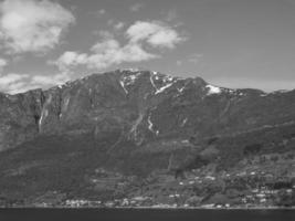 flam et l'aurlandsfjord en norvège photo