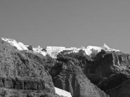 l'île grecque de santorin photo