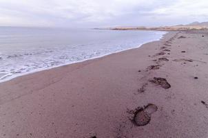 vue sur la plage d'été photo