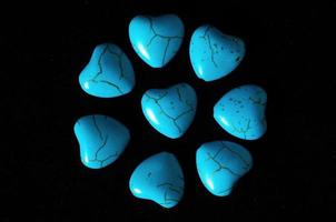 pierre gemme turquoise howlite bleue photo