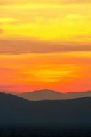 beau ciel après le coucher du soleil photo