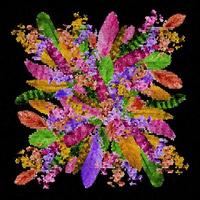 écharpe florale, écharpe abstraite, conception abstraite peinte numérique, texture colorée. art fractal. conception textile abstraite. conception textile photo