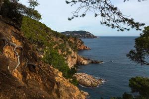 vue sur la côte de la costa brava photo