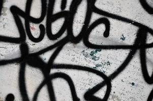 image de fond du mur décoré de graffitis abstraits colorés. notion d'art de rue photo
