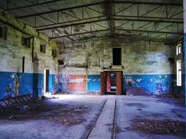 L'intérieur d'une base militaire soviétique abandonnée