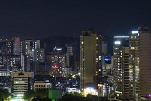 vue nocturne autour de séoul, corée photo