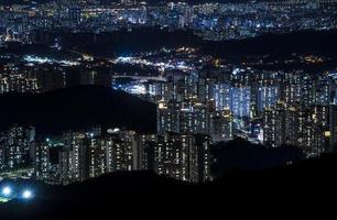 paysage d'appartements à séoul, corée photo