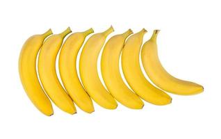 banane fraîche isolé sur fond blanc photo