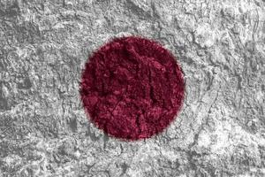 texture du drapeau japonais en arrière-plan photo