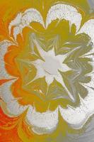texture de fond abstraite avec peinture marbrée ebru floral avec des motifs de cercle