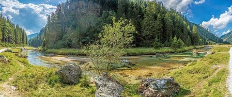 panorama de weisspriachtal dans le pays de salzbourg en autriche photo