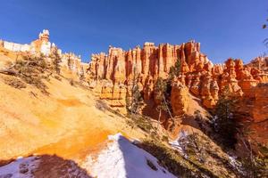 photo de bryce canyon dans l'utah en hiver pendant la journée