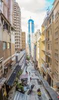 image typique d'une rue latérale à hong kong photo