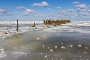 dérive des glaces dans la mer baltique photo