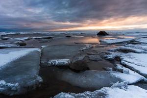 dérive des glaces dans la mer baltique photo