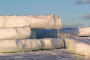 dérive des glaces dans la mer baltique photo