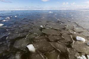 dérive des glaces dans la mer baltique photo