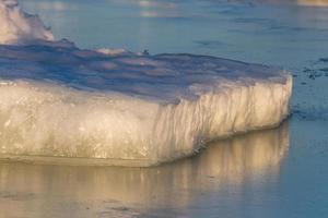 dérive des glaces dans la mer baltique photo