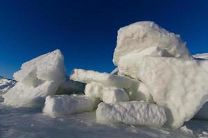 dérive des glaces dans la mer baltique photo