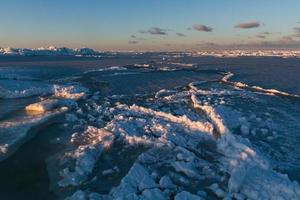 dérive des glaces dans la mer baltique photo