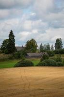 paysages d'été lettons avec des nuages photo