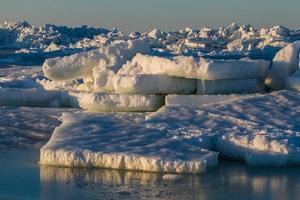 dérive des glaces dans la mer baltique photo