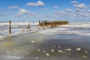 dérive des glaces dans la mer baltique photo