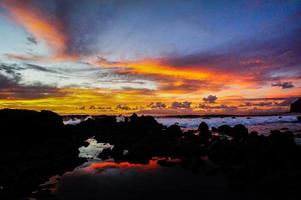 belle vue du coucher de soleil photo