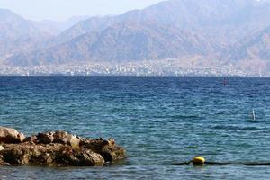 jordanie de l'autre côté de la mer rouge. photo