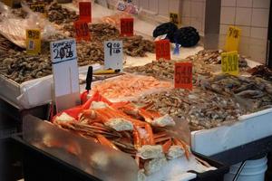 marché aux poissons du quartier chinois de new york photo