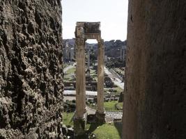 vue aérienne des forums impériaux de rome photo