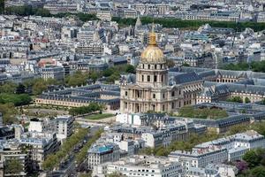 paris ciel bleu vue aérienne paysage panorama photo