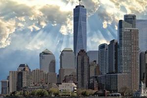 vue sur le paysage urbain de new york manhattan photo