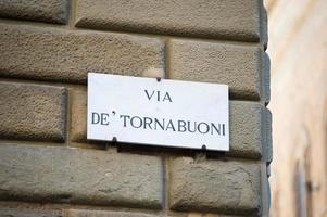 via le signe de 'tornabuoni photo