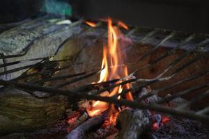 mexicaine rurale grillée baja california sur charbon de bois photo