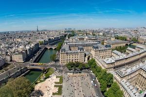 notre dame gorgoyle paris vue paysage urbain photo