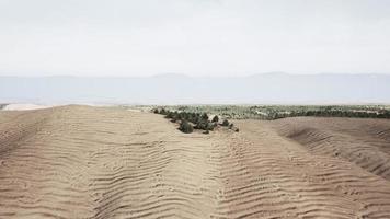 paysage désertique du mohave avec un ciel bleu nuageux photo