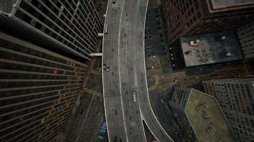 vue aérienne des toits des immeubles du centre-ville de new york photo