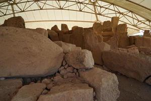 site archéologique du temple mégalitique de malte photo