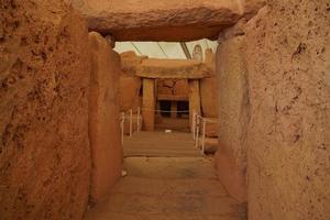 site archéologique du temple mégalitique de malte photo