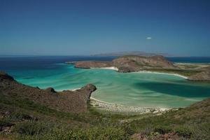 playa balandra vue aérienne la paz basse californie photo