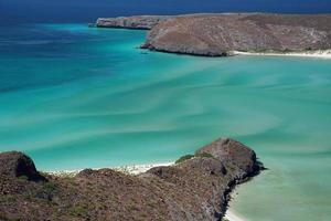 playa balandra vue aérienne la paz basse californie photo