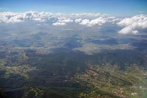 montagnes leon guanajuato panorama aérien paysage d'avion photo