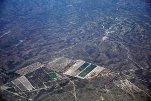 la paz baja california sur mexico panorama aérien depuis un avion photo