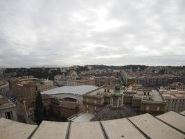 basilique saint pierre rome vue depuis le toit photo